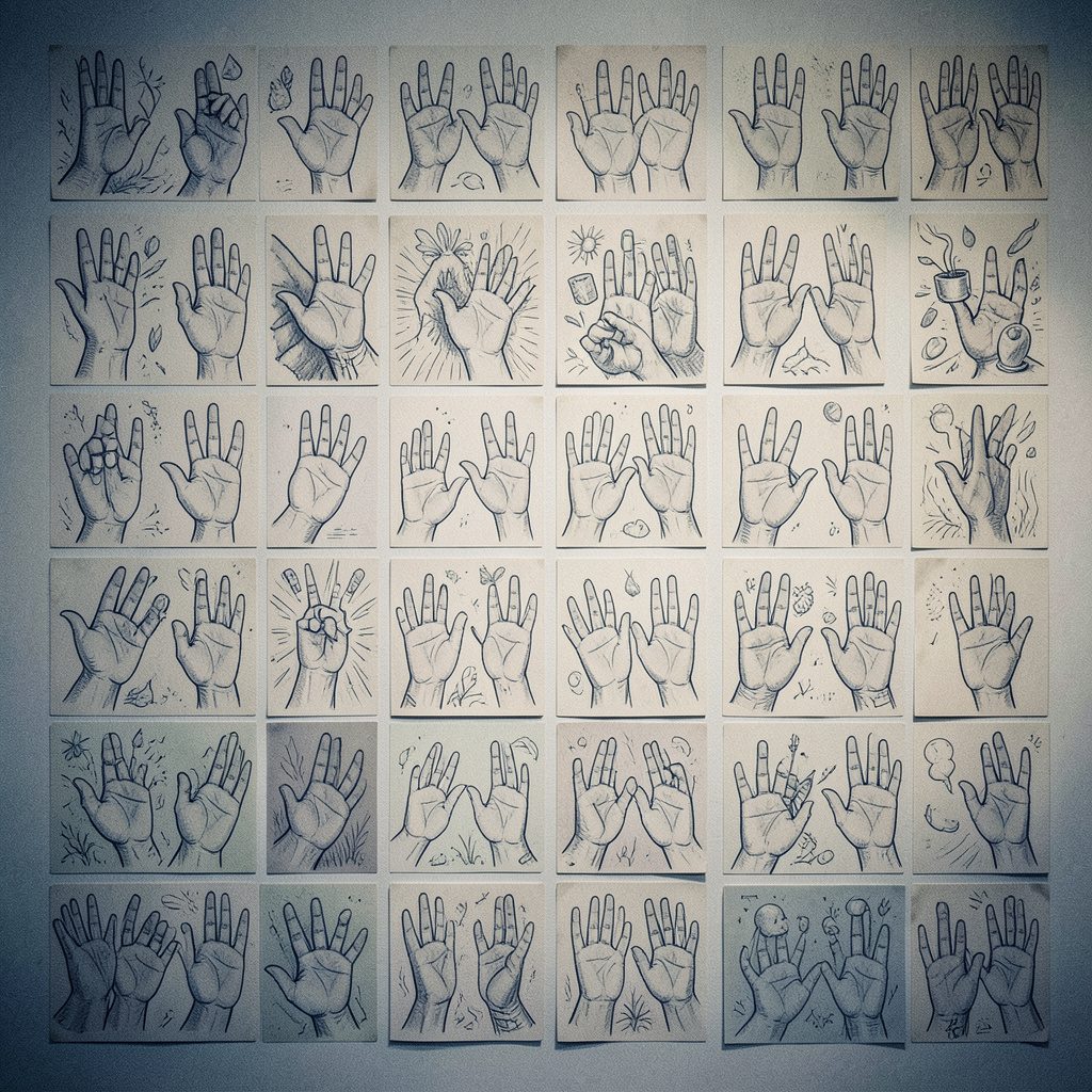 A black-and-white photograph of hand-drawn wall art with expressive line quality, captured on film with visible grain and subtle shadow detail.